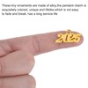 sourcing map 10pcs 15mm 2025 Graduation Year Charm 3D Metal