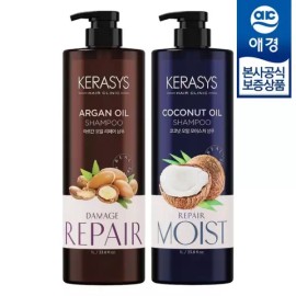 Aekyung [애경] 케라시스 리얼네이처 오일 샴푸/린스 1L x2개 [티트리오일 린스] [Aekyung] Kerasis Real Nature Oil Shampoo/Conditioner 1L x2 [Tea Tree Oil Conditioner]