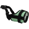 Adjustable Dog Muzzle 6 Sizes Green (S: 6.5"-9" Snout Circumf.)