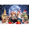 ASDCXZ Christmas Photo Background 2.2 x 1.5 m, Dream Night