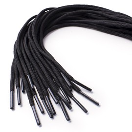 OrthoStep Round Athletic Black 34 inch Shoelaces 2 Pair Pack