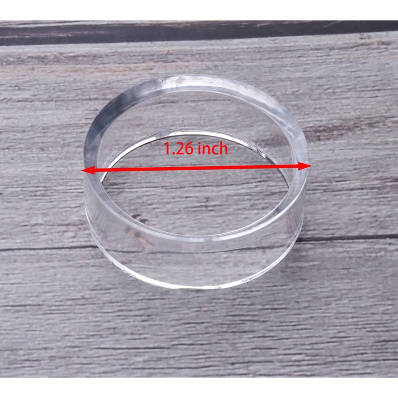 sowaka 9 Pcs Display Stands Acrylic Clear Small Round Baseball