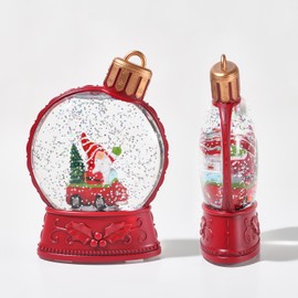 Christmas Snow Globes Lantern, Santa Snow Globe Battery operatedbola de Cristal Christmas Decorations,Santa Claus Decor