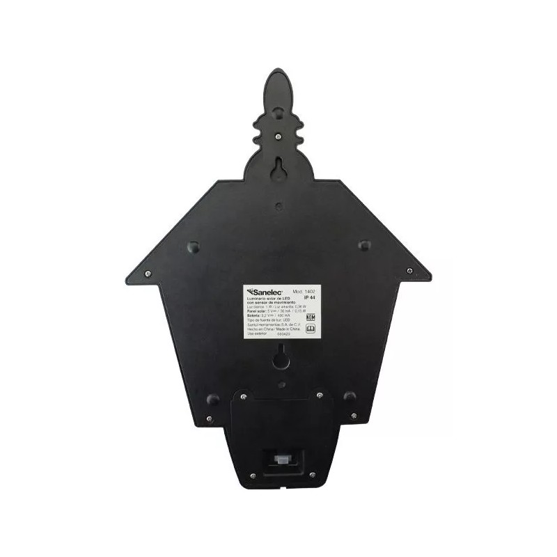 Sanelec Luminario Farol De Led Solar C/sensor De Movimiento Sanelec