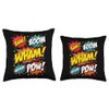 Retro Comic Book Throw Pillow