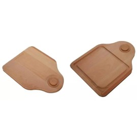 Curtis Stone Cutting Board "17 x 13" Curtis Stone 2-in-1 Reversible Wood w/ Chute NEW IN BOX