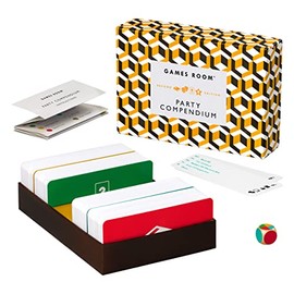 Ridley’s Room Party Quiz Compendium – 4-in-1 Card Games Set – Includes Guess What?, Classic Charades, Sing it Back Music Quiz and Name Game Quiz – Ideal for Parties and Family Game Night