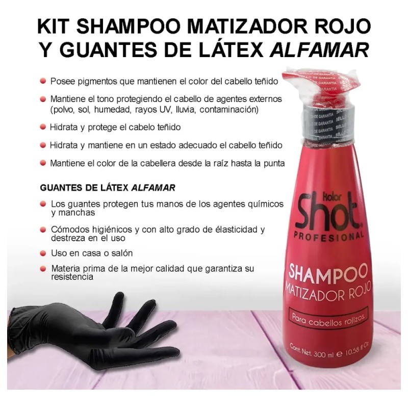 Shampoo Matizador Rojo Revive Tu Color Y Brillo