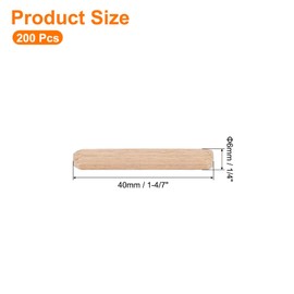 sourcing map 200Pcs 1/4" x 1-4/7" Wooden Dowel Pins, Wood Dowels Rods, Furniture Woodworking Grooved Fluted Pin, Wooden Dowels Fluted for Craft, DIY Projects