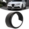 Front Grille Emblem Logo Ring Glossy Black Exterior Badge Decoration