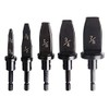 VideoPUP 5pcs Swaging Tool Drill Bit Set,Imperial Pipe Expander Air Conditioning Copper Pipe Expander - 1/4"+5/16", 3/8"+1/2", 5/8", 3/4", 7/8" Flaring Spin Set