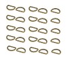sourcing map Pack of 25 20 mm Zinc Alloy Flat