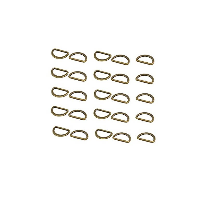 sourcing map Pack of 25 20 mm Zinc Alloy Flat