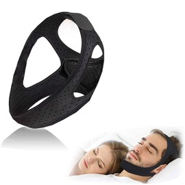 Snore Chin Strap Snoring Relief – Adjustable Anti-Snoring Chin Strap for Men & Women – Comfortable, Breathable Design for Better Sleep – Effective Solution for Nighttime Snoring (Medium)