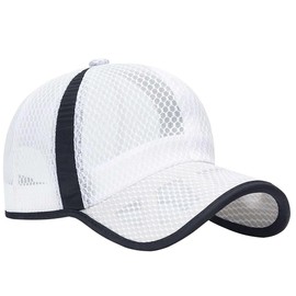 [ワン リミテーション] 帽子 キャップ スポーツ メッシュ スタイリッシュ 通気性 UVカット メンズ レディース CPA184(ホワイト)