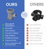 Oblectatio Dishwasher Drain Hose Adapter: Y-Shaped Kitchen Sink Strainer Connector