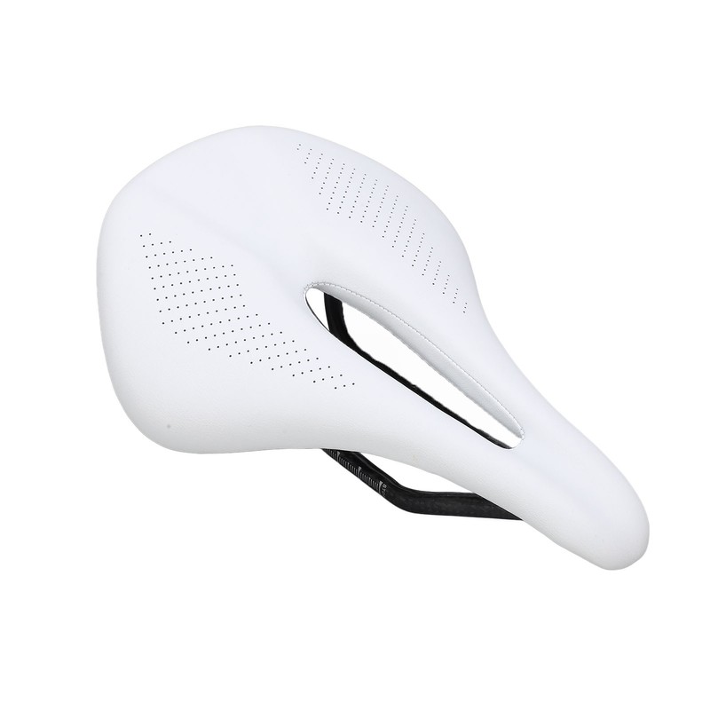 155mm Widen Carbon Fiber Leather Bicycle Saddle Cushion Hollow Cycling