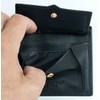 Toscanino Large Genuine Leather Wallet Black, black, Minimalist