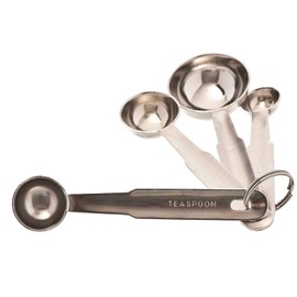 Stainless Steel Measuring Spoons Set of 4 in different size (Set of 4 Spoons)