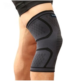 2easz?. Compression Knee Protective Brace (1 Pcs) Anti-Slip Elastic Think Knee Sleeves Breathable Knee Brace for Sports, Running, Climbing, Hiking, Squat, Fitness, Daily Support (S - XL) (Black, L)