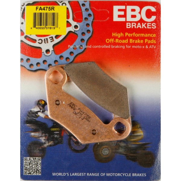 EBC 1 Pair Sintered R Series Heavy-Duty Brake Pads MPN