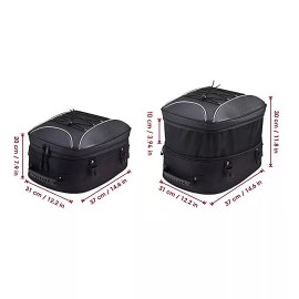 Unbranded Rear Seat Helmet Bag Luggage Storage Backpack For Harley Dyna Electra Glide FLHT