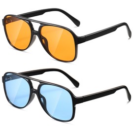 TIANYESY Classic Vintage Aviator Sunglasses for Women Men Large Frame Retro 70s Sunglasses