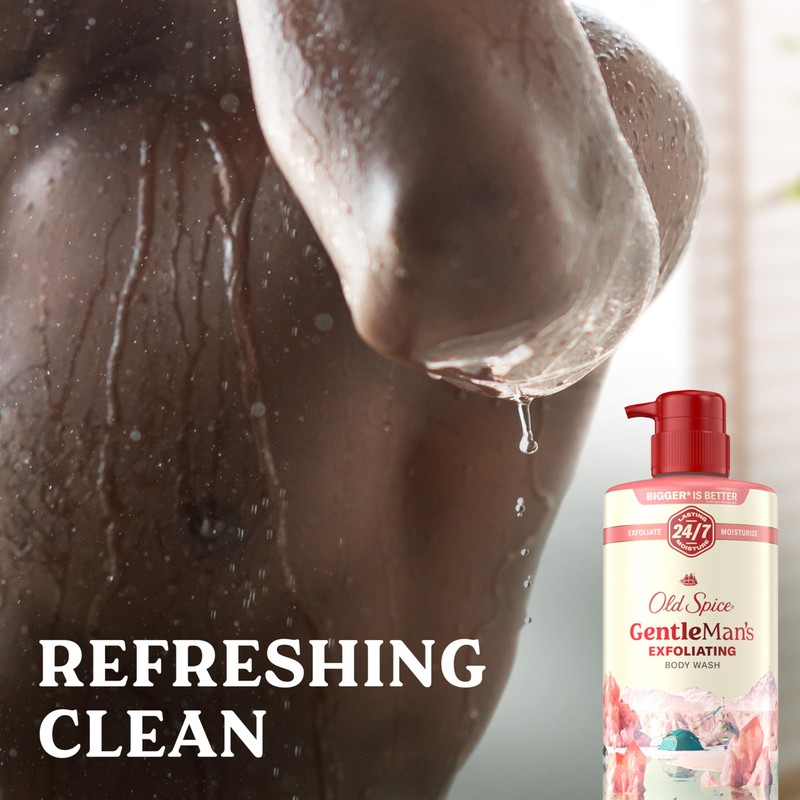 Old Spice GentleMan's Exfoliating & Moisturizing Body Wash for Men,
