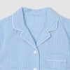 JAJU Seersucker 5-part Pajama Set_Dark Blue