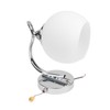 Mobestech Wall Light Modern Globe Lampshade LED Wall Sconce with
