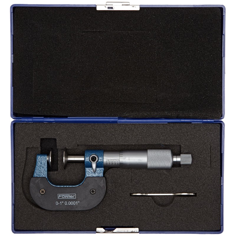 Fowler 52-250-111-1, Disc Micrometer with 0-1" Measuring Range