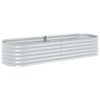 CHARMMA Garden Raised Bed Silver Galvanized Steel Large Durable,Pots &