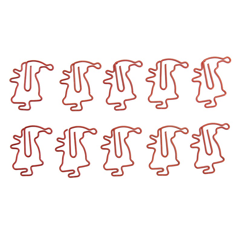 100pcs Santa Paper Clips Slip Resistance Cartoon Cute Lightweight Paperclips