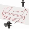 Unbranded For Dodge Truck Body Bolts U-nut Clips M6 Engine