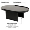 EXCELLO GLOBAL PRODUCTS Couch Arm Table - Black