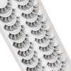 Clear Band False Eyelashes D Curl Russian Stripes False Eyelashes