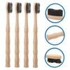 NOLITOY 4pcs Bamboo Toothbrushes Soft Bristles for Oral for Home