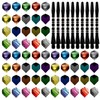 MEMOFYND 60-piece dart wings with 10-piece black dart shafts, dart