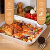 Homeshopa Aluminium Foil Trays, 4 Pack Medium Disposable Meal Prep