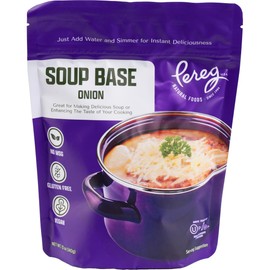 Pereg Onion Flavored Soup Base, 12 oz (3 Pack) | Vegan, Gluten-Free, No MSG | All-Natural Dry Broth Mix for Soups, Stews, Grains & Cooking | Kosher (including Passover)