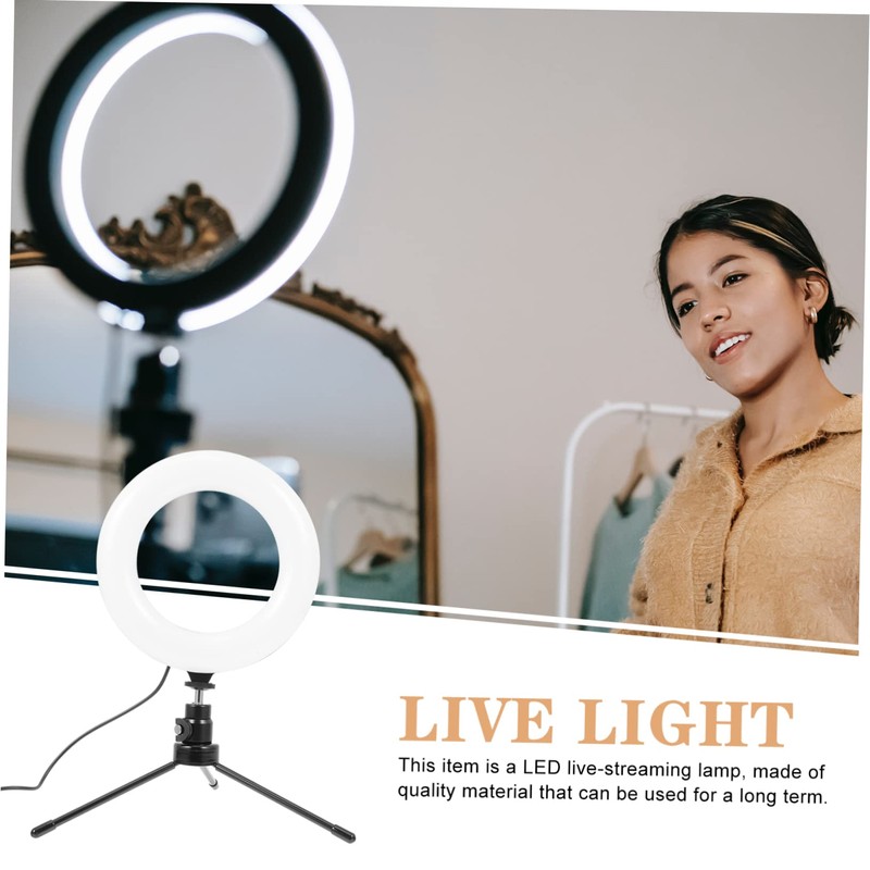 Mipcase 6-Inch Desktop LED Fill Light for Live Streaming and