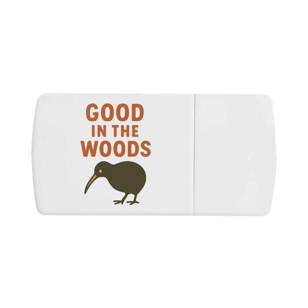 Azeeda 'Good in The Woods' Pill Box with Tablet Splitter