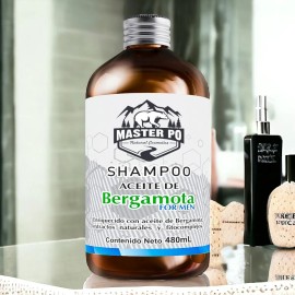 Master Po For Men: Tu Ritual de Cuidado con Shampoo de Bergamota - Cabello Fuerte, Nutrido y Sano