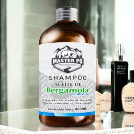 Master Po For Men: Tu Ritual de Cuidado con Shampoo de Bergamota - Cabello Fuerte, Nutrido y Sano