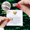 VEHYEGOI 2 Pieces Letter Engraving Rings With Cards, Stainless Steel