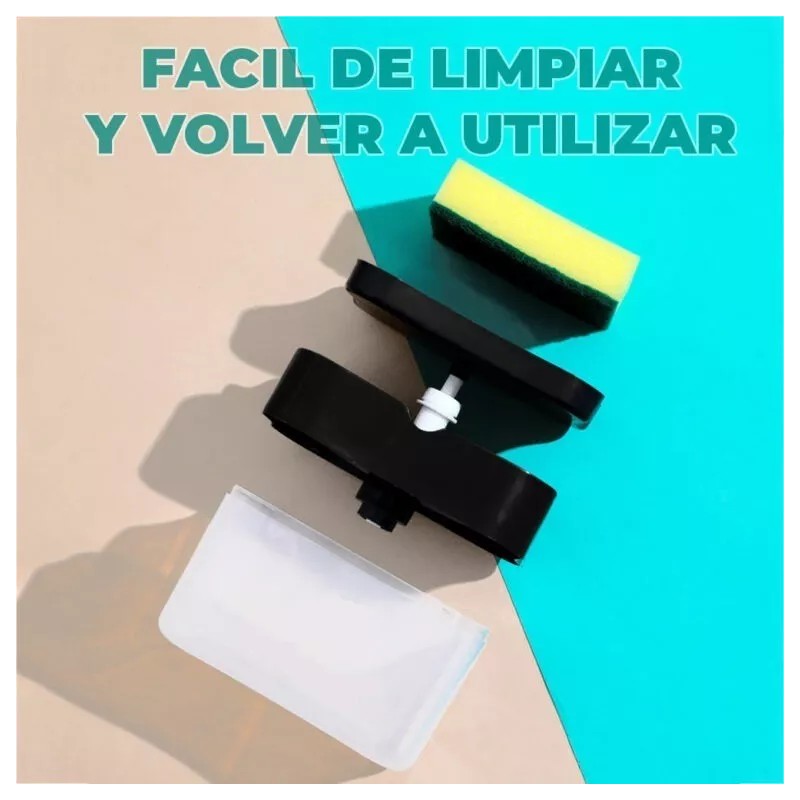 EGTMA Kit 3 Piezas Dispensadores De Jabón + Esponjas Para