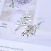 Jugielu Boho Olive Leaf Dangle Earrings Silver Leaves Earrings Cluster