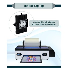 Ink Pad Cap Top Compatible with Epson R1390 L1800 1400 Printer, UV DTF Printer Waste Ink pad Sponge Pump Cleaning Unit Parking lot Hat Stack