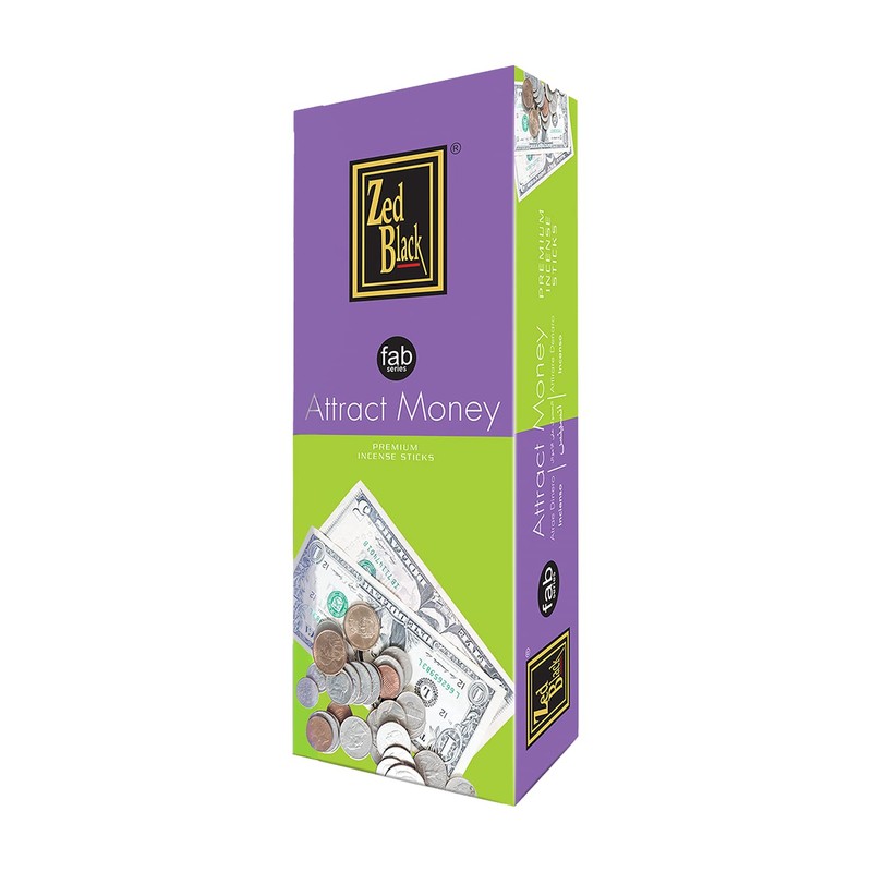 ZED BLACK Premium Attract Money Natural Incense Sticks - 20