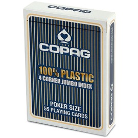 Spielkartenfabrik Altenburg GmbH 22564059 Ass COPAG-Plastik Poker Jumbo Index, bunt